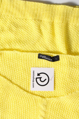 Дамски пуловер Jean Pascale, Размер L, Цвят Жълт, Цена 7,54 лв.