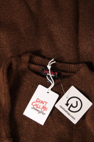 Γυναικείο πουλόβερ Jennyfer, Μέγεθος XS, Χρώμα Καφέ, Τιμή 8,30 €