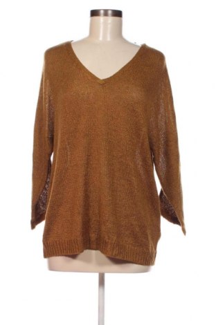 Γυναικείο πουλόβερ Kiabi, Μέγεθος L, Χρώμα Χρυσαφί, Τιμή 12,21 €