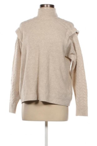 Дамски пуловер Massimo Dutti, Размер S, Цвят Бежов, Цена 55,21 лв.