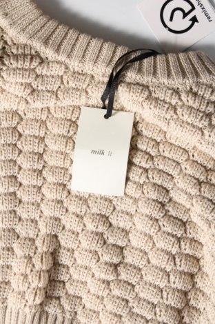 Дамски пуловер Milk It, Размер XL, Цвят Бежов, Цена 21,75 лв.