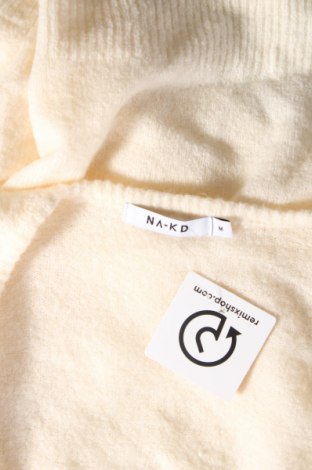 Pulover de femei NA-KD, Mărime M, Culoare Ecru, Preț 23,85 Lei