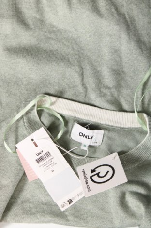 Дамски пуловер ONLY, Размер M, Цвят Зелен, Цена 15,12 лв.