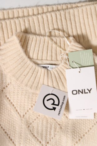 Дамски пуловер ONLY, Размер S, Цвят Бежов, Цена 17,28 лв.