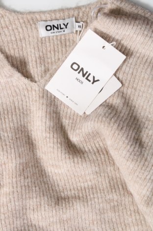 Дамски пуловер ONLY, Размер XS, Цвят Бежов, Цена 16,74 лв.