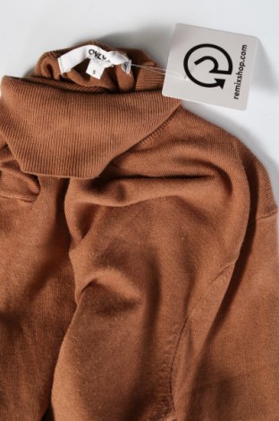 Дамски пуловер ONLY, Размер S, Цвят Кафяв, Цена 21,60 лв.