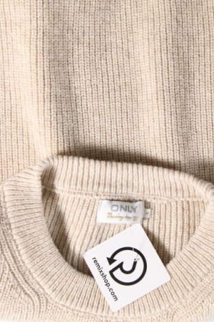 Дамски пуловер ONLY, Размер M, Цвят Бежов, Цена 23,76 лв.