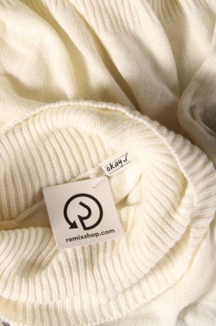 Γυναικείο πουλόβερ Okay, Μέγεθος XL, Χρώμα Εκρού, Τιμή 11,66 €