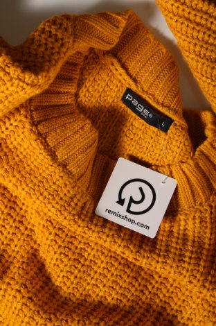 Γυναικείο πουλόβερ Page One, Μέγεθος L, Χρώμα Κίτρινο, Τιμή 4,49 €