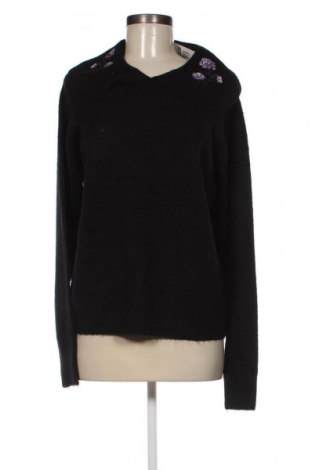 Дамски пуловер Pieces, Размер XL, Цвят Черен, Цена 19,98 лв.