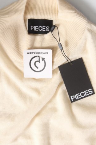 Pulover de femei Pieces, Mărime M, Culoare Ecru, Preț 47,96 Lei