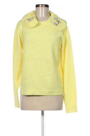 Дамски пуловер Pieces, Размер M, Цвят Жълт, Цена 18,36 лв.