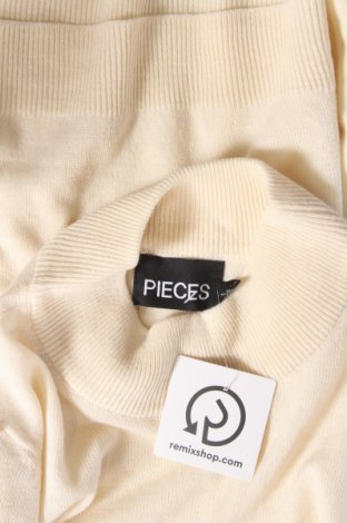 Дамски пуловер Pieces, Размер M, Цвят Екрю, Цена 22,14 лв.