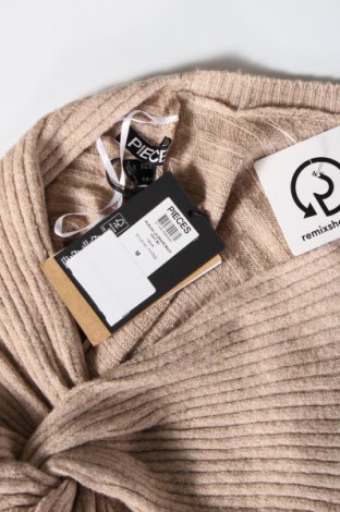 Дамски пуловер Pieces, Размер M, Цвят Бежов, Цена 23,76 лв.