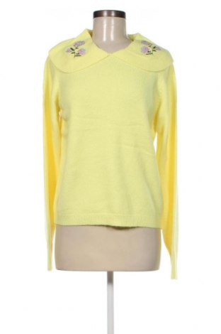 Дамски пуловер Pieces, Размер M, Цвят Жълт, Цена 18,90 лв.