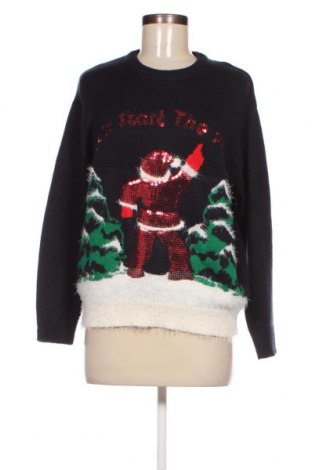Дамски пуловер Pull&Bear, Размер S, Цвят Син, Цена 29,01 лв.