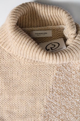 Дамски пуловер Tendenze, Размер S, Цвят Бежов, Цена 6,67 лв.