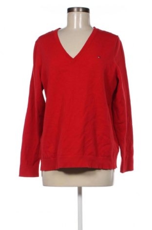 Дамски пуловер Tommy Hilfiger, Размер 3XL, Цвят Червен, Цена 76,40 лв.