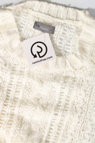 Дамски пуловер Yessica, Размер M, Цвят Бял, Цена 8,41 лв.