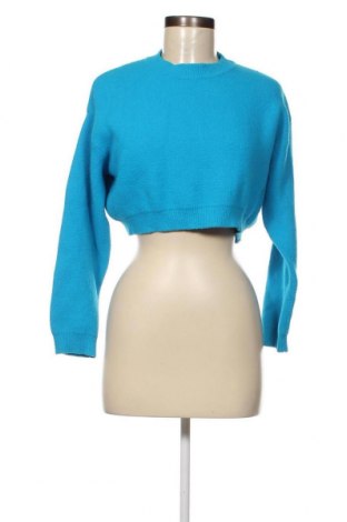 Дамски пуловер Zara, Размер S, Цвят Син, Цена 28,96 лв.