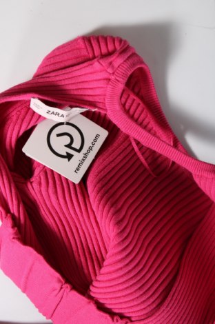 Дамски пуловер Zara Knitwear, Размер L, Цвят Розов, Цена 15,24 лв.