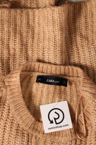 Дамски пуловер Zara Knitwear, Размер M, Цвят Бежов, Цена 8,60 лв.