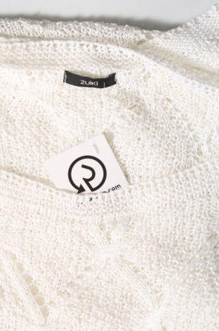 Дамски пуловер Zuiki, Размер L, Цвят Бял, Цена 8,70 лв.