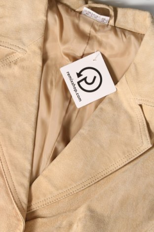 Дамско кожено палто Bpc Bonprix Collection, Размер M, Цвят Екрю, Цена 39,60 лв.