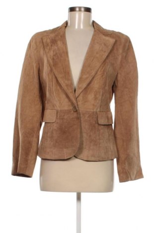 Дамско кожено сако Ann Taylor, Размер M, Цвят Кафяв, Цена 56,00 лв.