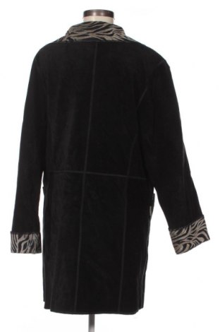 Дамско кожено яке, Размер M, Цвят Черен, Цена 26,75 лв.