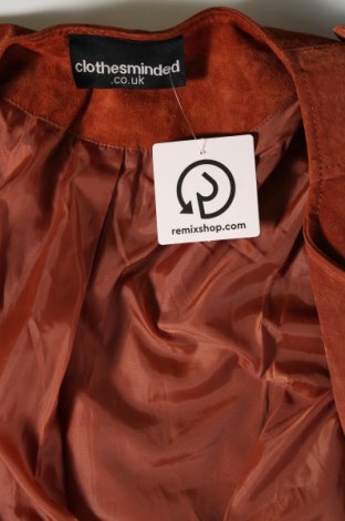 Damen Lederjacke, Größe L, Farbe Orange, Preis 26,81 €