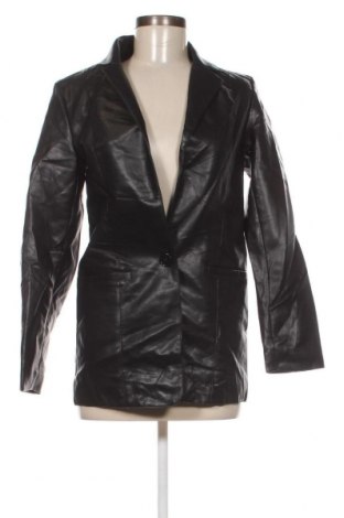 Дамско кожено яке, Размер XS, Цвят Черен, Цена 19,11 лв.