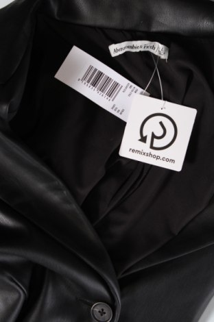 Γυναικείο δερμάτινο μπουφάν Abercrombie & Fitch, Μέγεθος L, Χρώμα Μαύρο, Τιμή 48,96 €