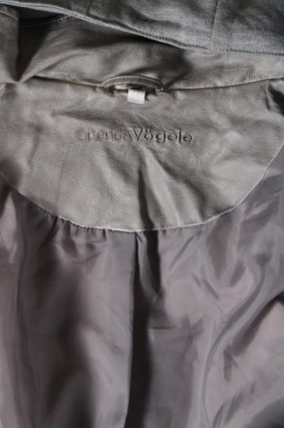Γυναικείο δερμάτινο μπουφάν Charles Vogele, Μέγεθος L, Χρώμα Γκρί, Τιμή 11,21 €