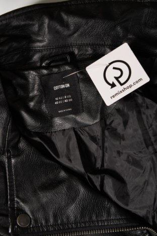 Dámska kožená bunda  Cotton On, Veľkosť L, Farba Čierna, Cena  12,50 €