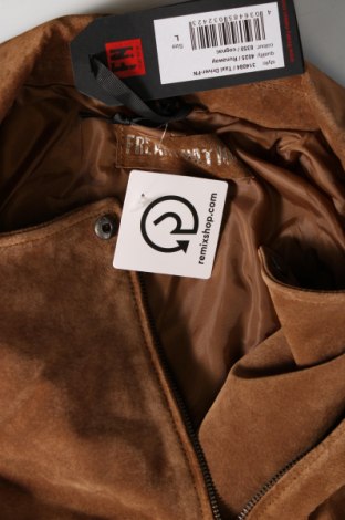 Dámska kožená bunda  Freaky Nation, Veľkosť L, Farba Hnedá, Cena  74,69 €