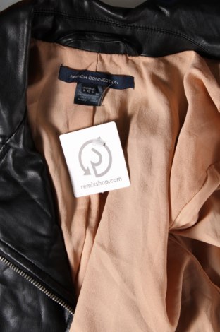Γυναικείο δερμάτινο μπουφάν French Connection, Μέγεθος XS, Χρώμα Μαύρο, Τιμή 30,06 €