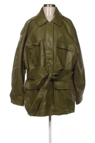 Γυναικείο δερμάτινο μπουφάν H&M, Μέγεθος XXL, Χρώμα Πράσινο, Τιμή 25,76 €