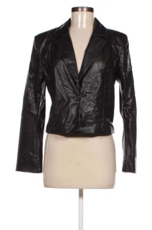 Γυναικείο δερμάτινο μπουφάν H&M Divided, Μέγεθος S, Χρώμα Μαύρο, Τιμή 7,58 €