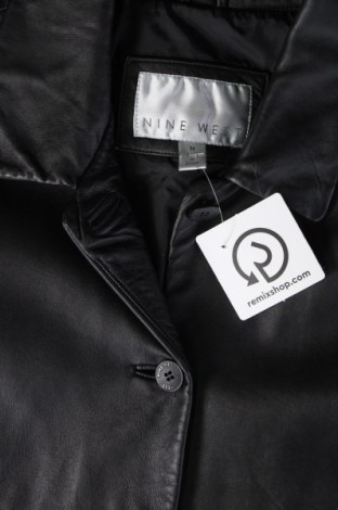 Dámska kožená bunda  Nine West, Veľkosť M, Farba Čierna, Cena  54,35 €
