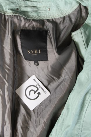 Γυναικείο δερμάτινο μπουφάν SAKI, Μέγεθος XL, Χρώμα Πράσινο, Τιμή 132,50 €