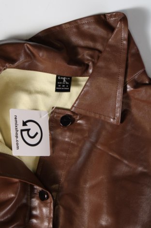 Dámska kožená bunda  SHEIN, Veľkosť M, Farba Hnedá, Cena  8,61 €
