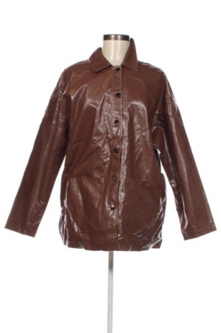 Dámska kožená bunda  SHEIN, Veľkosť M, Farba Hnedá, Cena  8,89 €