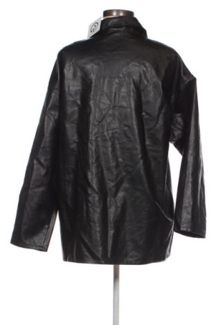 Дамско кожено яке SHEIN, Размер S, Цвят Черен, Цена 12,74 лв.