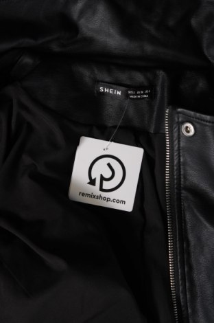 Dámská kožená bunda  SHEIN, Velikost S, Barva Černá, Cena  391,00 Kč