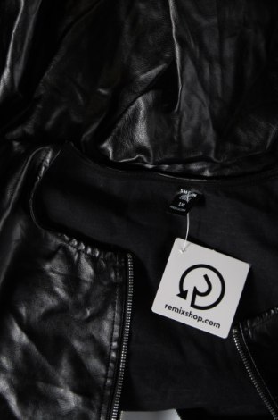 Dámska kožená bunda  SHEIN, Veľkosť XL, Farba Čierna, Cena  20,84 €