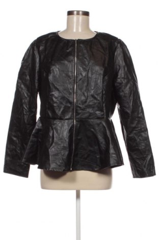 Γυναικείο δερμάτινο μπουφάν SHEIN, Μέγεθος XL, Χρώμα Μαύρο, Τιμή 22,73 €