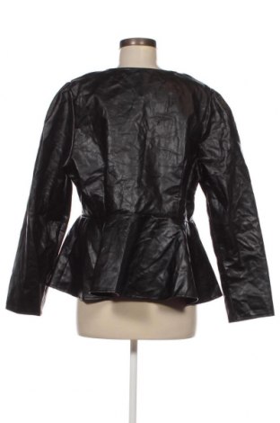 Дамско кожено яке SHEIN, Размер XL, Цвят Черен, Цена 36,75 лв.