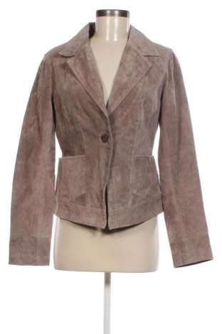 Dámska kožená bunda  Vero Moda, Veľkosť L, Farba Béžová, Cena  28,26 €