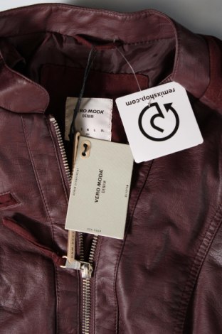 Dámska kožená bunda  Vero Moda, Veľkosť M, Farba Červená, Cena  31,61 €